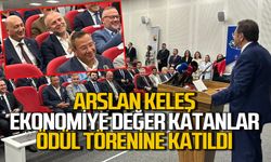 Arslan Keleş ekonomiye değer katanlar ödül törenine katıldı
