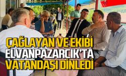 Mustafa Çağlayan ve ekibi Elmaspazarcık’ta vatandaşlarla buluştu