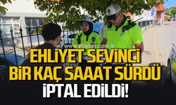 Ehliyet sevinci birkaç saat sürdü: Yayaya yol vermeyince iptal edildi