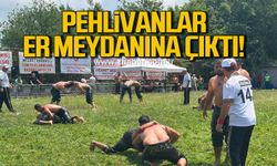 Kozlu'da pehlivanlar er meydanına çıktı