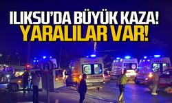Ilıksu'da büyük kaza... Çok sayıda yaralı var