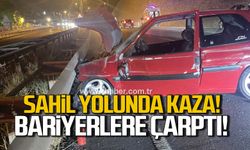 Ereğli’de otomobil bariyerlere çarptı: Sürücü yaralı