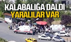Zonguldak'ta otomobil kalabalığa daldı. Yaralılar var.
