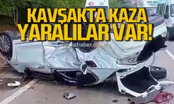 Bartın’da çayırlar kavşağı’nda korkutan kaza