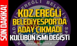Kdz. Ereğli Belediyespor Kongresinde aday çıkmadı, Kulübün ismi değişti.