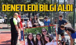Kübra Demirer tesisleri inceledi gençlerle buluştu