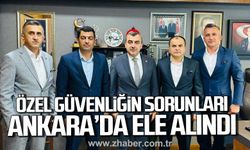 Güvenlik-iş Sendikası'ndan Ankara temasları. Özel güvenliğin sorunları görüşüldü.