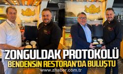 Zonguldak'ta protokol üyelerinden Bendensin Restoran’a ziyaret.