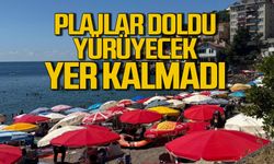 Zonguldak'ta plajlar doldu... Yürüyecek yer kalmadı