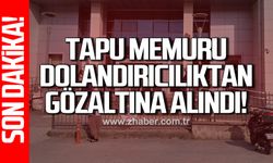 Tapu Müdürlüğünde görevli memur, dolandırıcılık suçlamasıyla gözaltına alındı