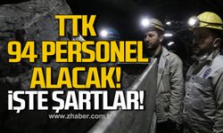 TTK 94 personel alacak. İşte şartlar