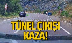 Gökgöl tüneli çıkışında yağmur kazaya yol açtı