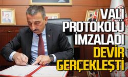 Vali Osman Hacıbektaşoğlu protokolü imzaladı devir gerçekleşti