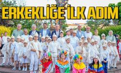 Sünnet şöleninde büyük coşku: 33 çocuk erkekliğe ilk adımını attı
