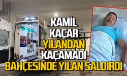 Kamil Kaçar yılandan kaçamadı: Bahçesinde yılan saldırısına uğradı