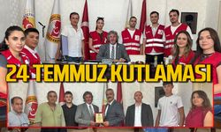 Zonguldak Ülkü Ocakları’ndan ZGC’ye plaket: Kızılay Gönüllüleri ZGC'de
