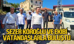 Sezer Köroğlu ve ekibi Elvanpazarcık’ta vatandaşlarla buluştu