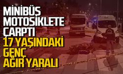 Zonguldak’ta minibüs motosikletle çarpıştı: 17 yaşındaki sürücü ağır yaralandı