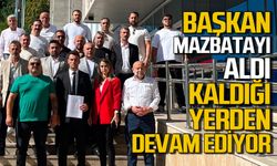 Başkan mazbatasını aldı kaldığı yerden devam ediyor