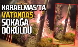 Zonguldak Karaelmas’ta yangın vatandaşı sokağa döktü