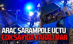 Kontrolden çıkan araç şarampole uçtu: Çok sayıda yaralı var