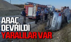 Kontrolden çıkan araç takla attı: Yaralılar var