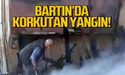 Bartın'da korkutan yangın...