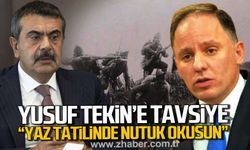 Deniz Yavuzyılmaz'dan Yusuf Tekin'e tavsiye: "Yaz tatilinde Nutuk okusun"