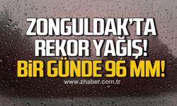 Zonguldak’ta 24 saatte rekor yağış: Sokaklar göle döndü