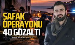 Akçakoca ve Ereğli'de şafak operasyonu. 40 Gözaltı