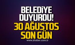 Devrek Belediyesi’nden stand esnafına uyarı. 30 Ağustos son gün