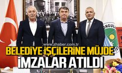 Zonguldak Belediyesi’nde toplu iş sözleşmesi sevinci