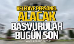 Çaycuma Belediyesi personel alacak.