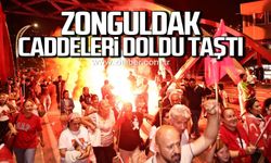 Zonguldak caddeleri doldu taştı