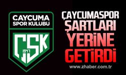Çaycumaspor şartları yerine getirdi.