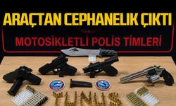 Araçtan cephanelik çıktı