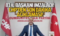 CHP'nin 81 il başkanından ortak açıklama!