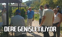 Dere genişletme çalışmaları park düzenlemesiyle devam ediyor