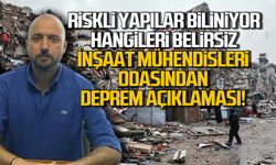 "Riskli Yapılar Biliniyor Hangileri Belirsiz" İnşaat Mühendisleri Odasından deprem açıklaması!