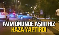 Zonguldak’ta AVM önünde aşırı hız kazaya neden oldu
