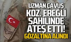Ereğli’de sahilde havaya ateş açan uzman çavuş gözaltına alındı