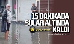 Filyos 15 dakikada sular altında kaldı