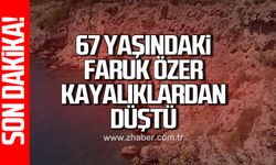 67 Yaşındaki Faruk Özer kayalıklardan düştü