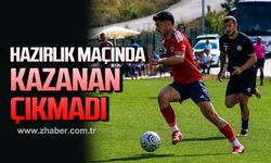 Hazırlık maçında kazanan çıkmadı