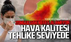 Zonguldak nefes alamıyor. Hava kalitesi tehlikeli seviyede.