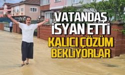 Vatandaş isyan etti... Su baskınına kalıcı çözüm belliyorlar