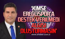 Kaan Kocaman: Kimse Ereğlispor'a destek verilmedi algısı oluşturmasın!
