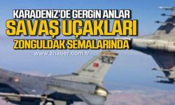 Zonguldak semalarında F-16 hareketliliği: Savaş uçakları peş peşe uçtu