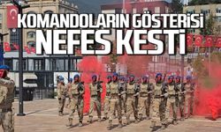 Karabük'te komandoların gösterisi nefes kesti