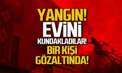 Karabük'te yangın... Evi kudaklayan şahıs yakalandı